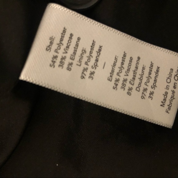 Elizabeth & James Black Blazer w/ Ruched Sleeves - Picture 8 of 14